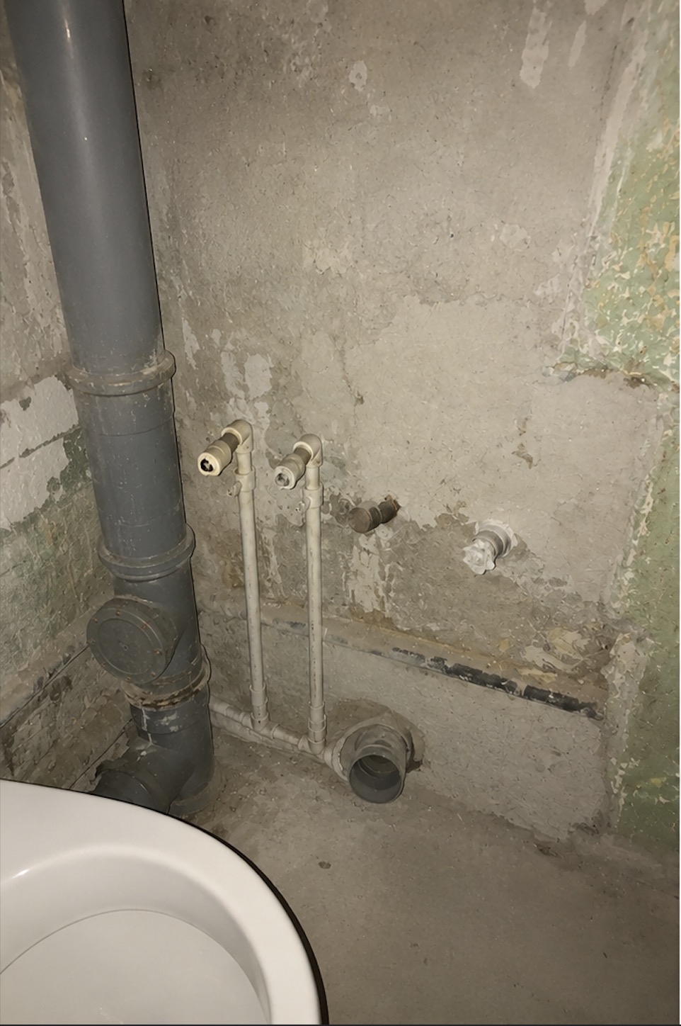 До: Разводка воды в новостройке